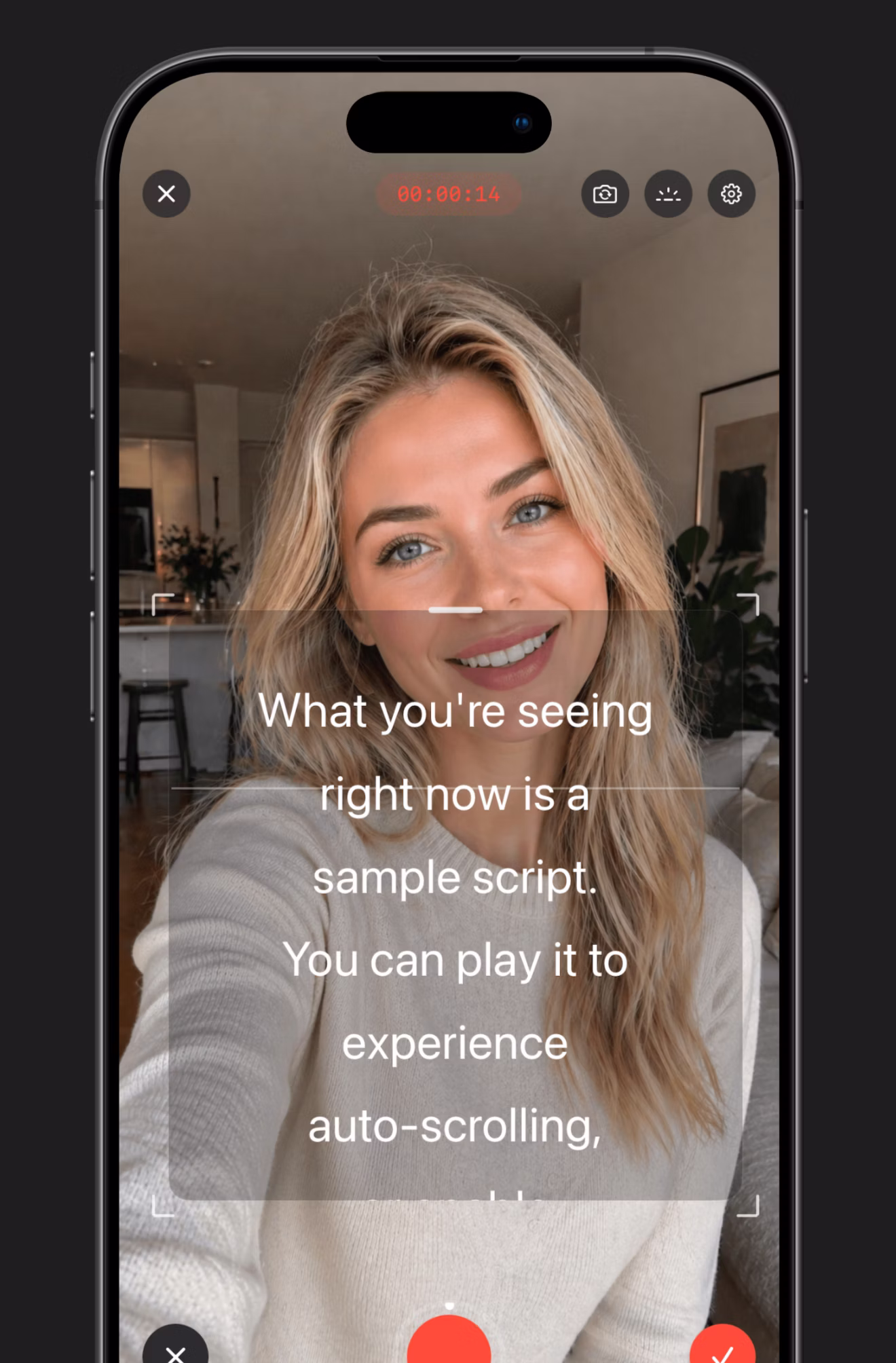 One tap to record